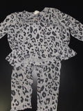 Gray Leopard Print Children Outfit