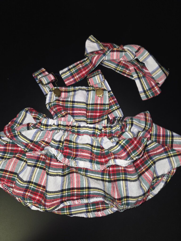 Plaid Pinafore Dress