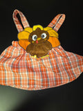 Plush Turkey Appliqué Dress