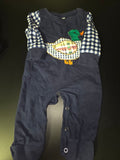 Navy Blue Duck Design Baby Onesie