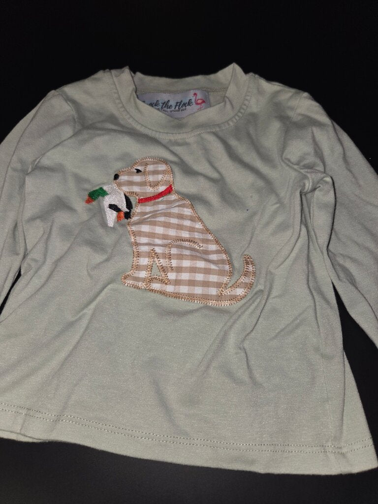 Children's Cute Dog Graphic Long Sleeve Shirt