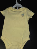 Light Yellow Baby Onesie with Palm Tree Embroidery