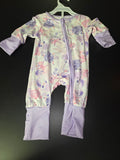 Girls' Sea-Themed Zip-Up Romper