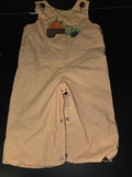 Pumpkin Truck Appliqué Reversable Overalls for Toddlers
