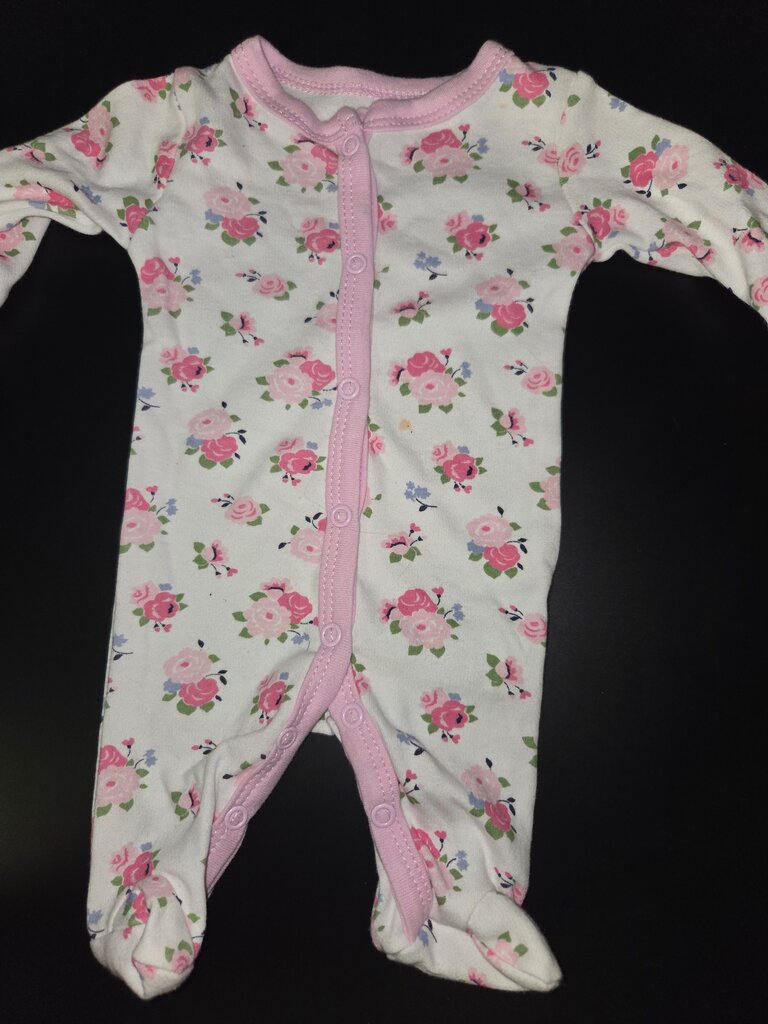Floral Pattern Baby Girl Romper