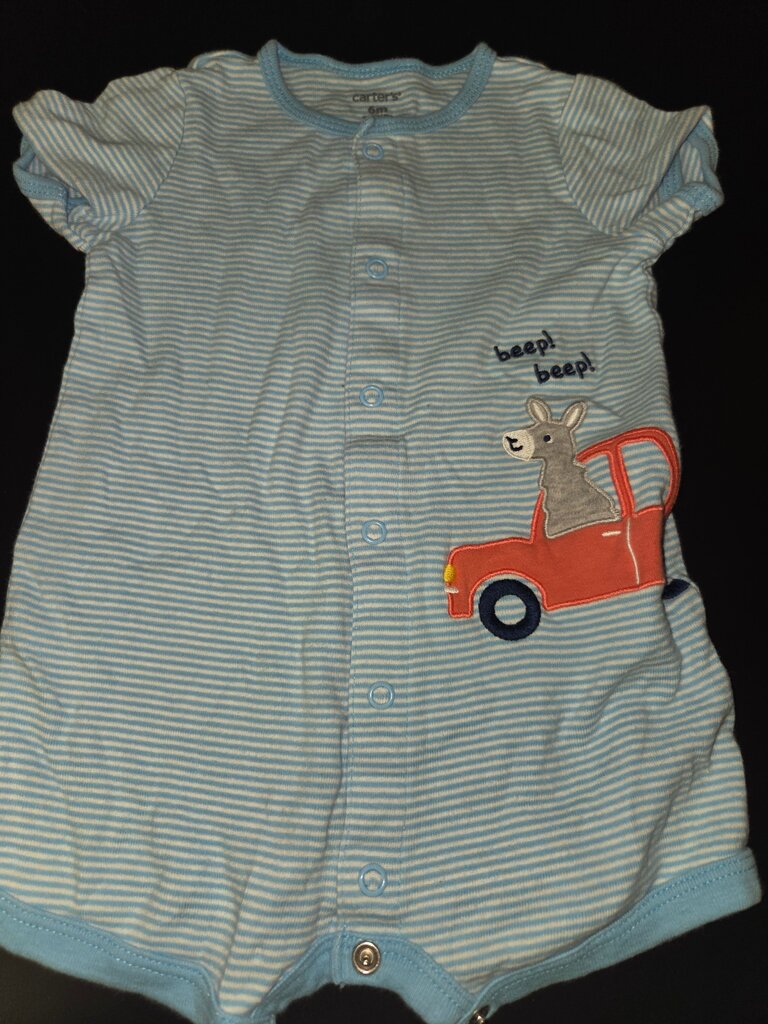 Carter's Baby Boys' Romper with Kangaroo and Car Design