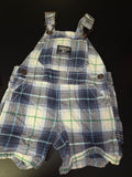 OshKosh Boys Plaid Overalls