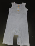 Boys Grey Ribbed Sleeveless Romper