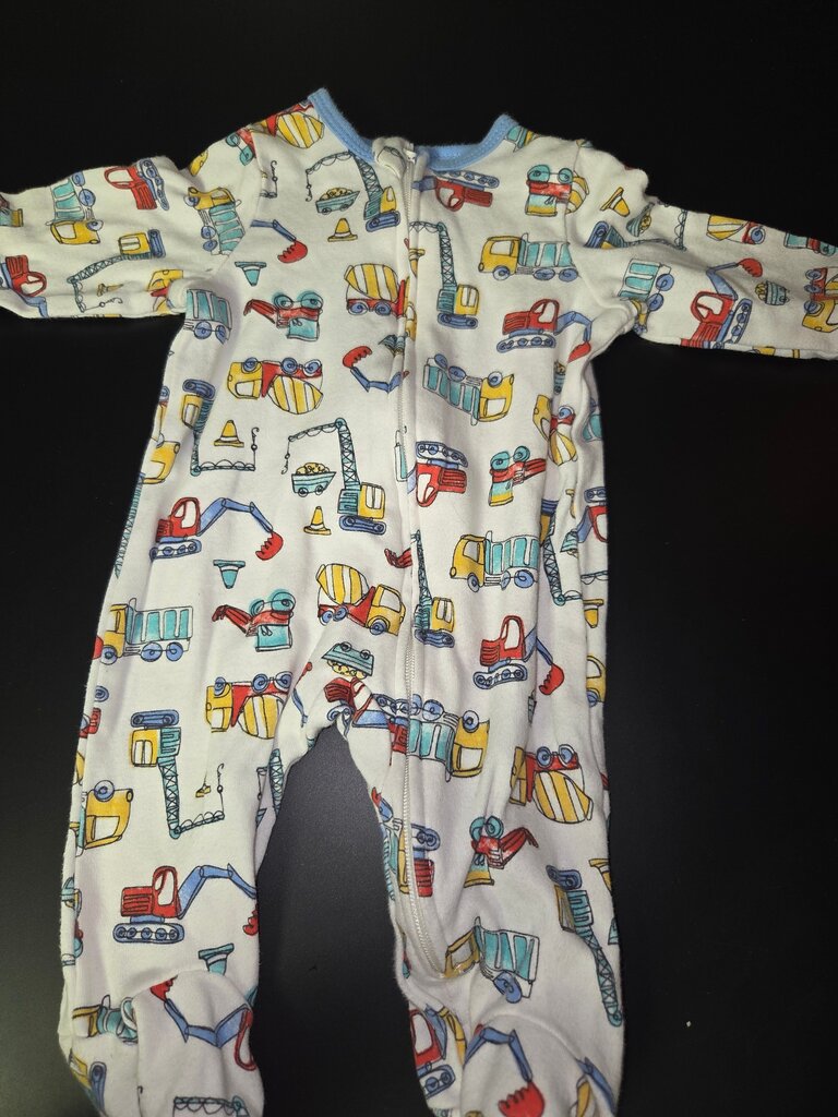 Toddler Construction Theme Long Sleeve Bodysuit