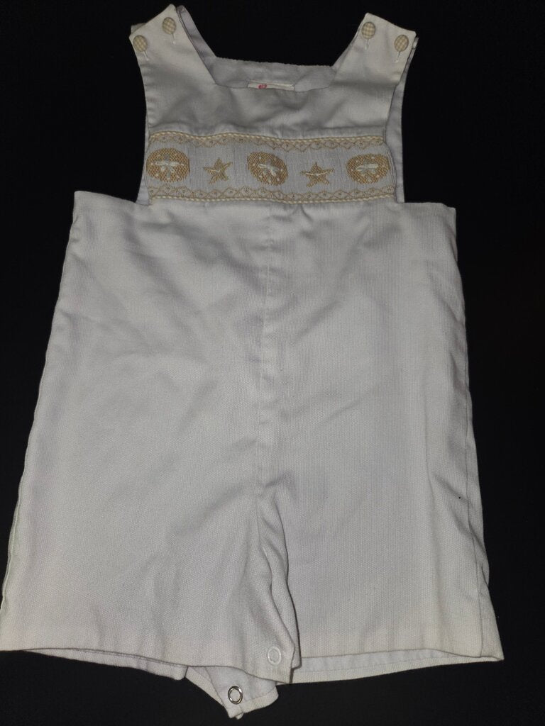 Embroidered Baby Overalls