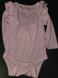 Girls Long Sleeve Ruffled Bodysuit