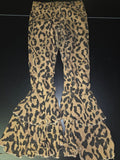 Leopard Print Flared Pants