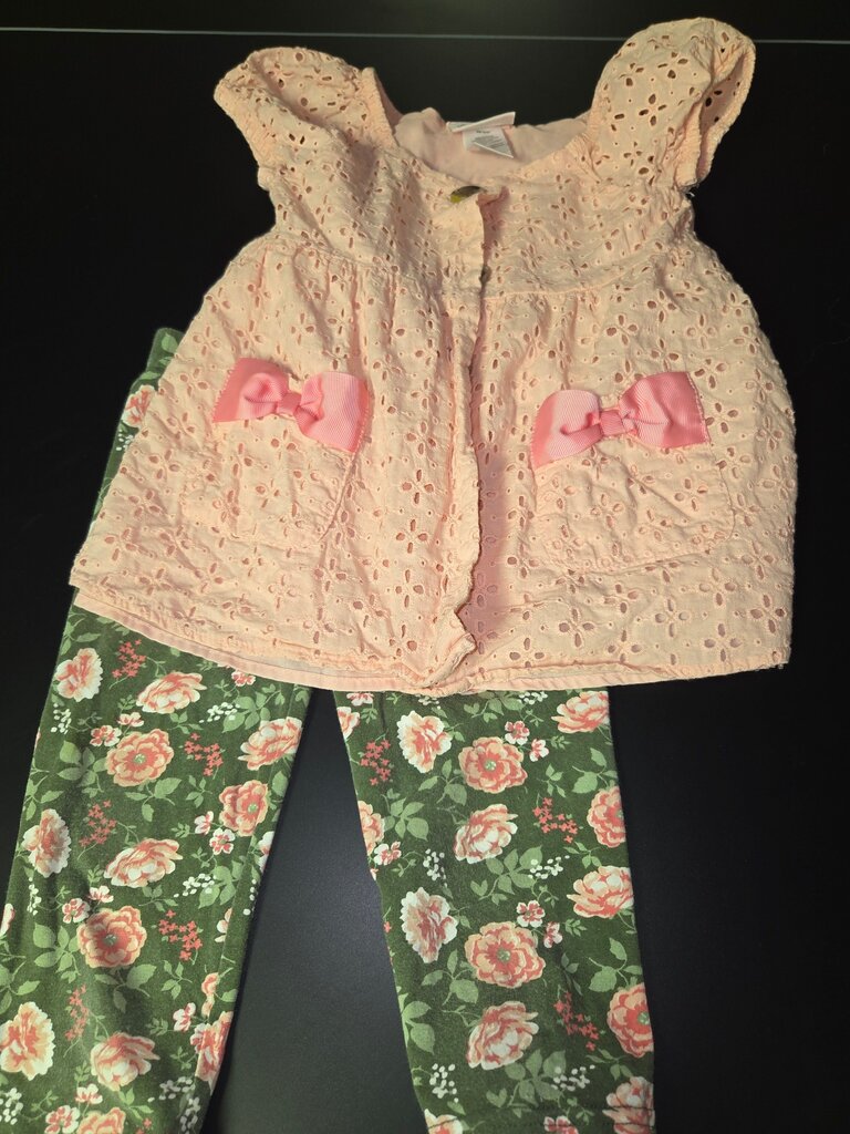 Floral Pink 2-Piece Outfit for Girls