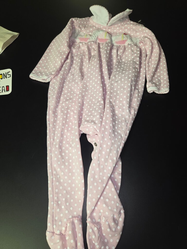 Pink Polka Dot Baby Sleeper