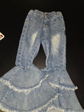 Girls' Denim Flare Pants