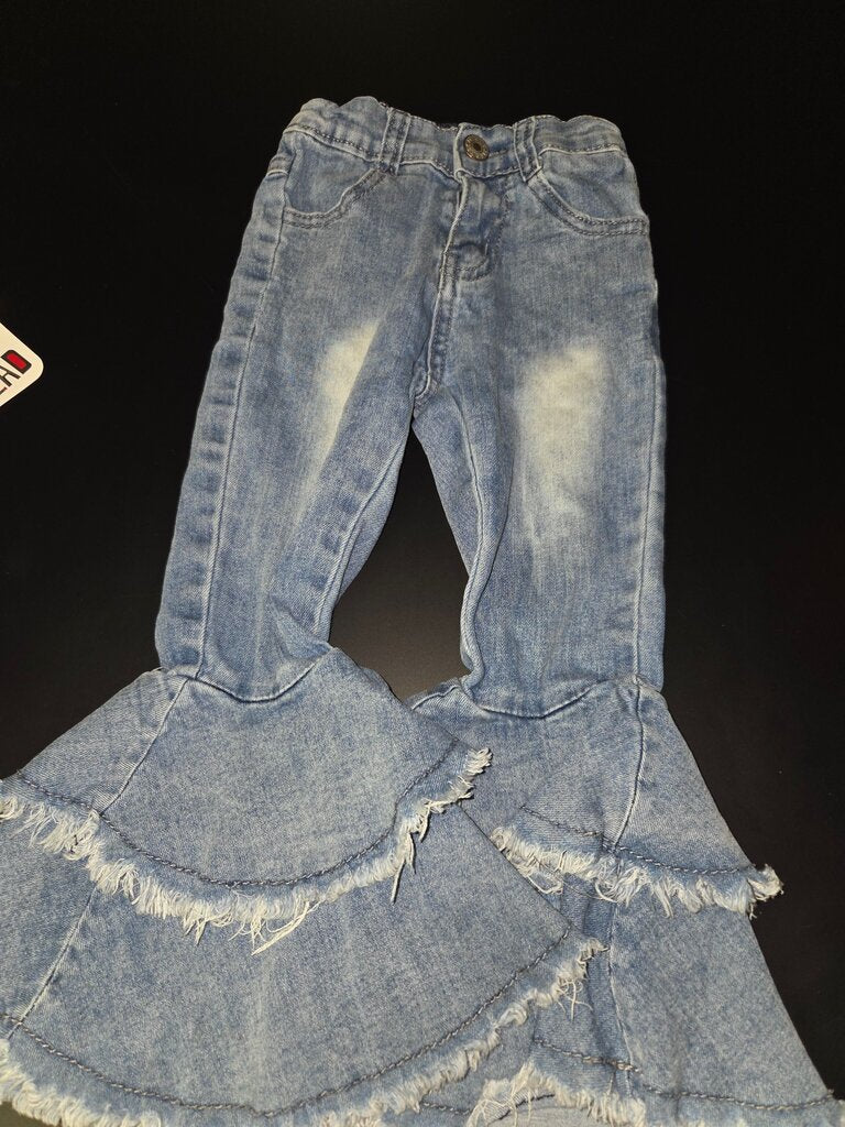 Girls' Denim Flare Pants