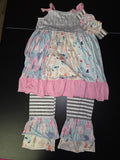 Girls' Colorful Animal Print Outfit