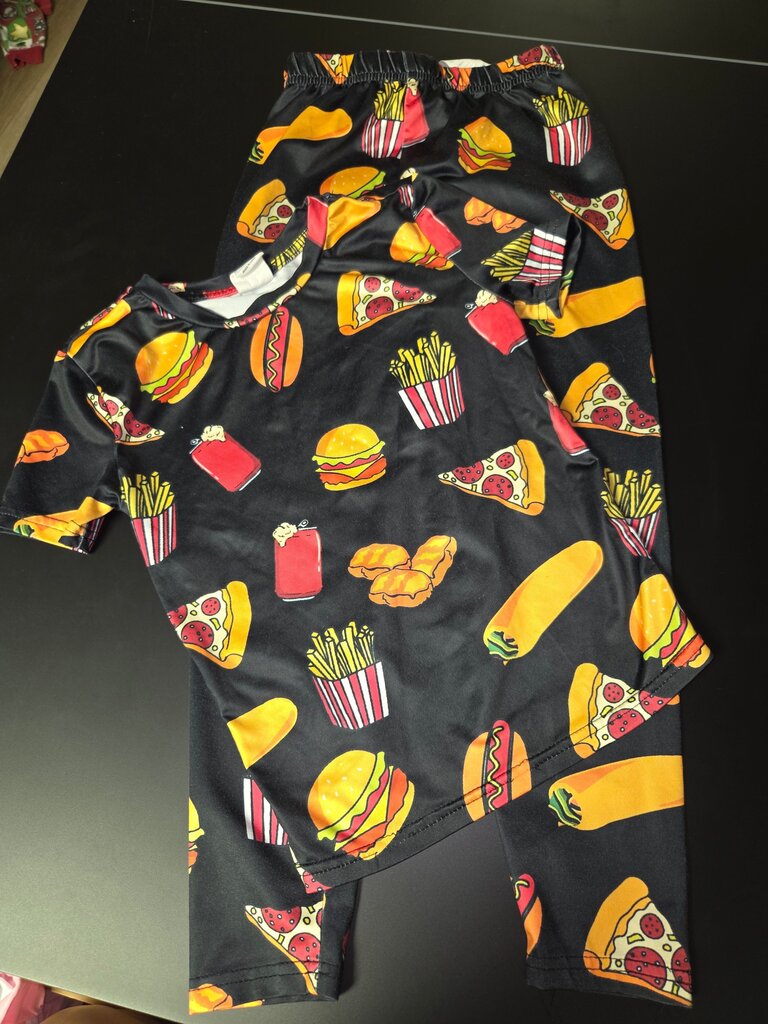 Kids Food Print Pajamas
