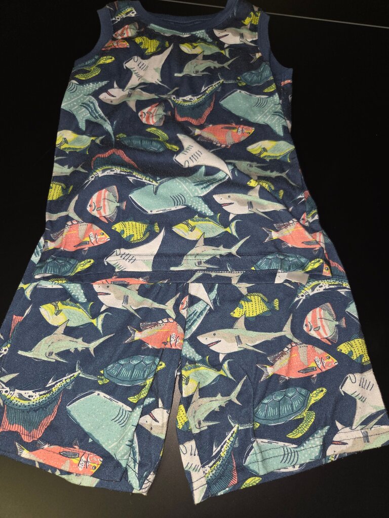 Boys' Fish Print Tank and Shorts Set