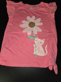 Pink Kitten Flower T-Shirt