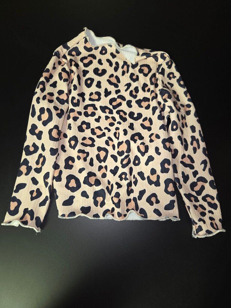 Leopard Print Long Sleeve Top