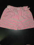 Red Gingham Check Shorts