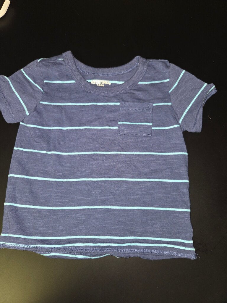 Boys Blue Striped T-Shirt