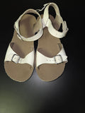 White Buckled Sandals