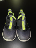Nike Black and Neon Yellow Slip-On Sneakers