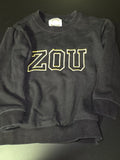 Black Sweatshirt with Zou Print