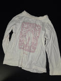 Girls Long Sleeve Ballerina Graphic Shirt