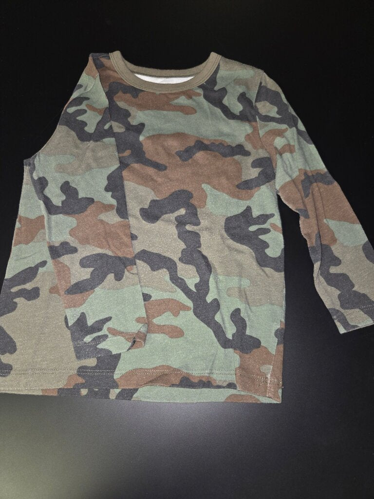 Camo Print Long Sleeve Shirt