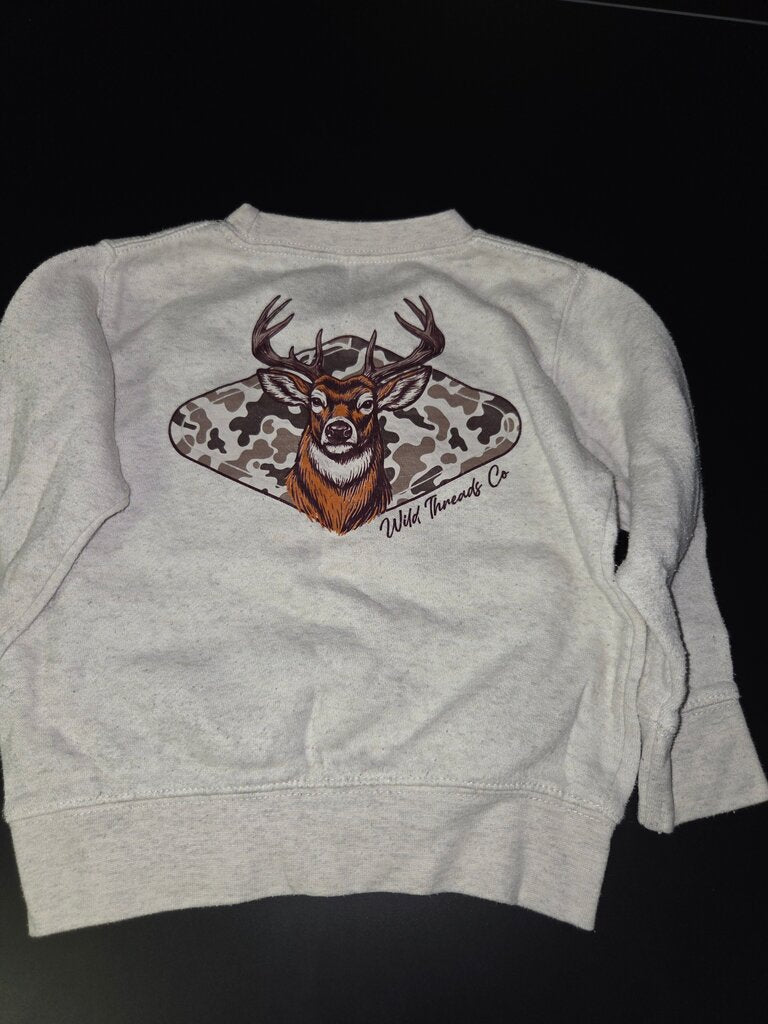 Wild Threads Co. Youth Sweatshirt with Deer Design