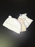 Baby Hats Set with Bear Ears and Stripes