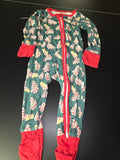 Holiday Themed Zip-Up Jumpsuit