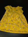 Yellow Hedgehog Print Dress