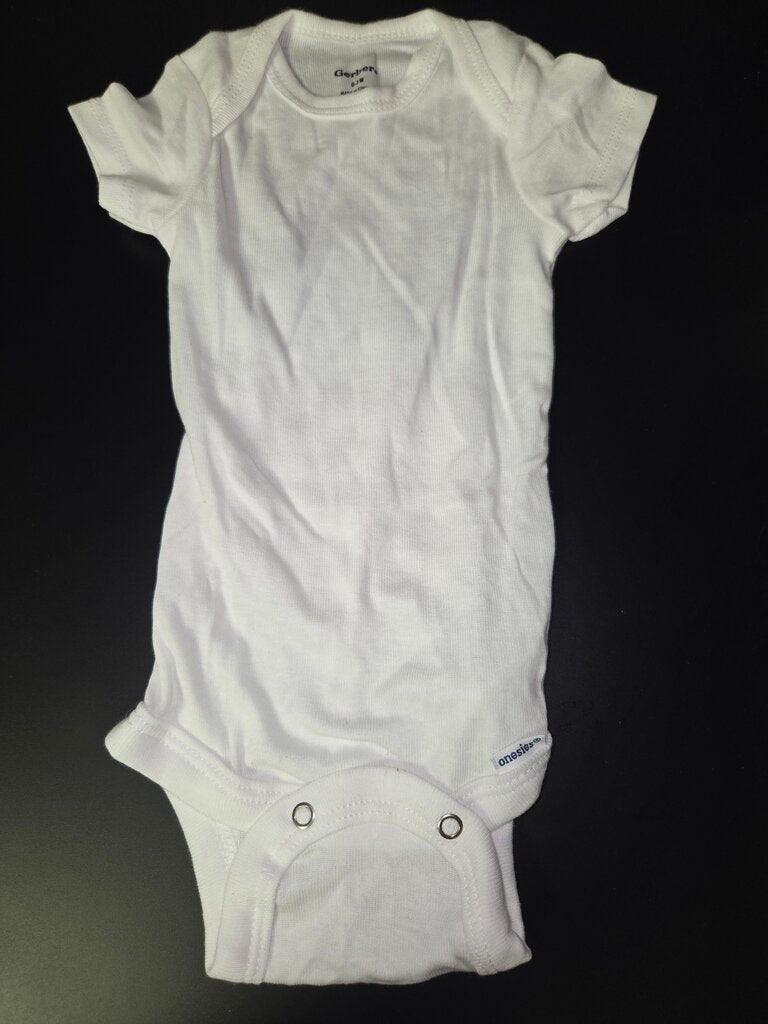 Gerber White Baby Onesie