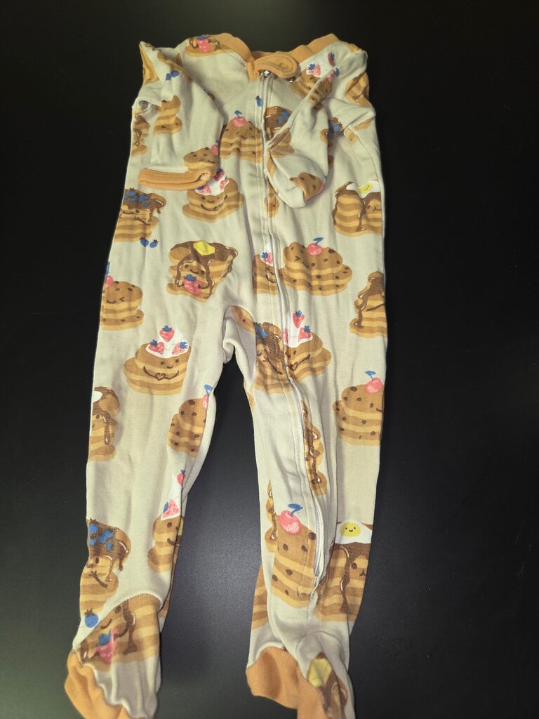 Pancake Print Baby Pajamas