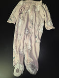 Baby Girl's Koala Print Footed Pajamas