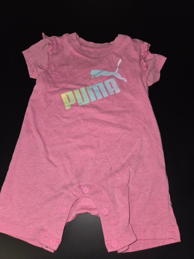 Puma Pink Baby Romper