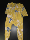 Floral Baby Zippered Onesie