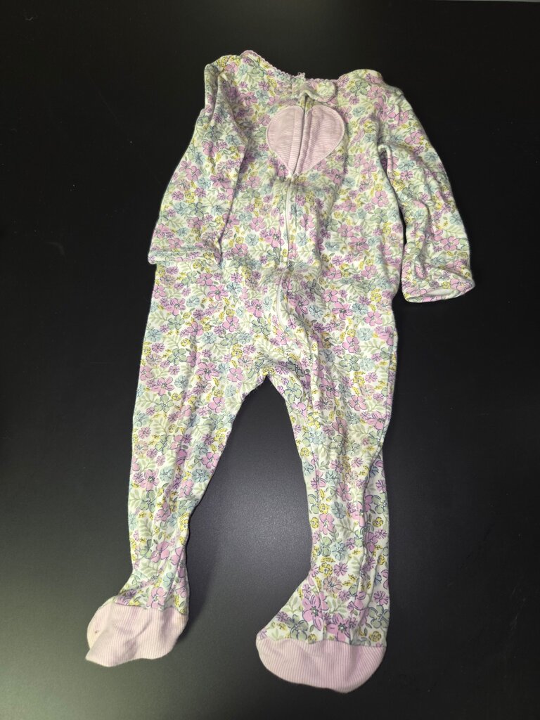 Floral Print Footed Pajama