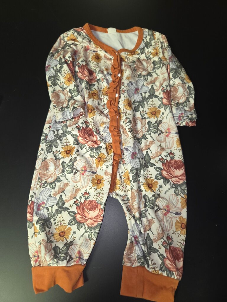 Floral Print Baby Onesie