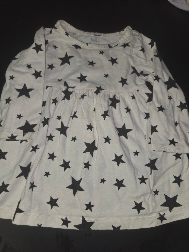 Girls' Long Sleeve Star Print Top