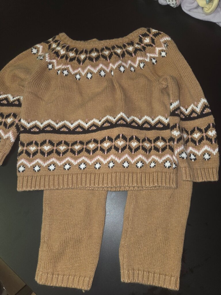 Girls' Cozy Knit Sweater and Pants Set