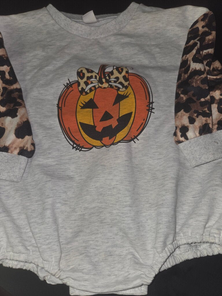 Halloween Pumpkin Baby Romper