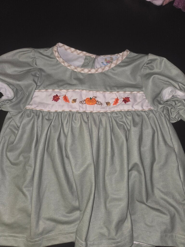 Fall Themed Baby Dress