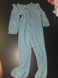 Blue Floral Infant Romper
