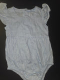 Light Blue Ruffled Baby Romper