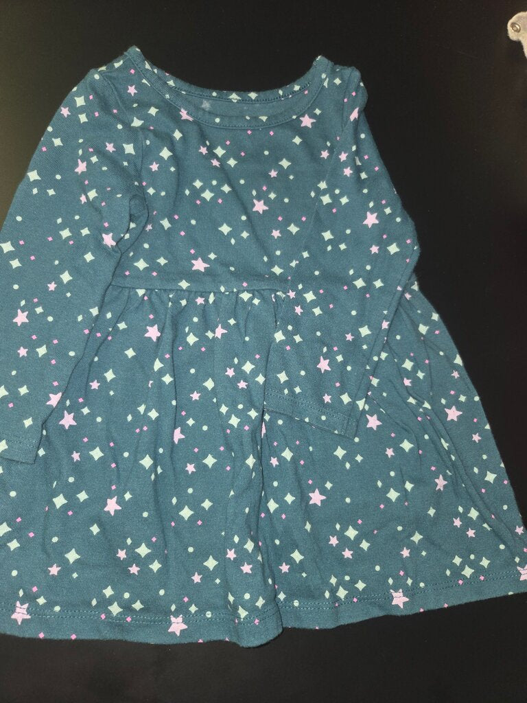 Star Print Girls Dress